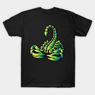 Toxic Green Scorpion, Tribal Art Style T-Shirt